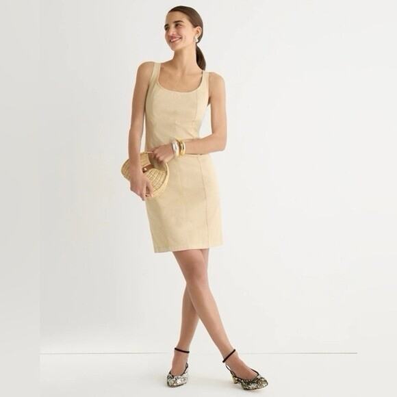 J. Crew Fitted lightweight chino dress Shift Old Money Coastal Preppy Sz 22 3X - Picture 2 of 11